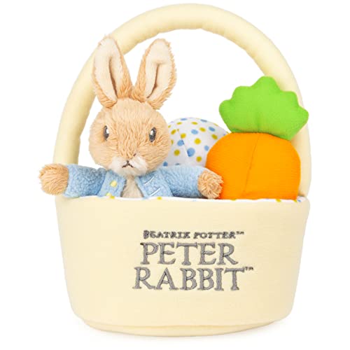GUND Beatrix Potter Peter Rabbit Easter Basket Plush, 4-Piece Set, 8.5