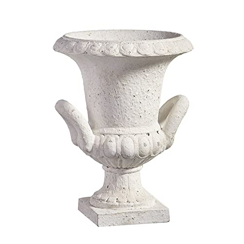 RAZ Imports Stone Finish Handled Urn, 8 inches