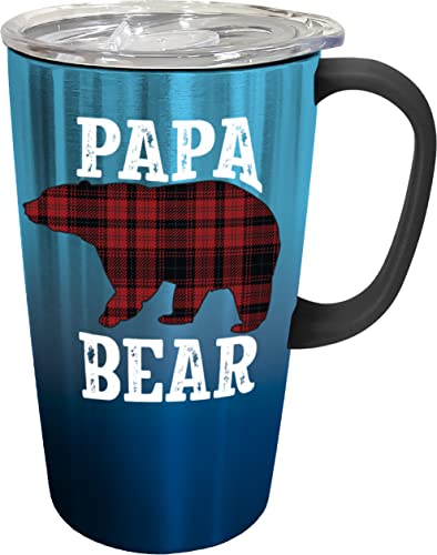 Spoontiques 18522 Papa Bear Stainless Travel Mug