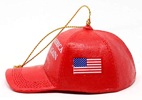 Kurt Adler Camouflage Make America Great Again Hat Ornament