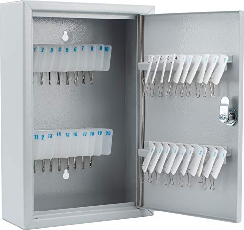 BARSKA CB13364 Key Lock 40 Position Key Cabinet Lock Box Grey