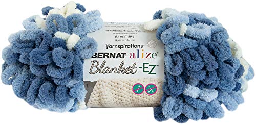 Spinrite Yarns (CA) Bernat Alize Blanket-EZ Yarn, Denim Blues