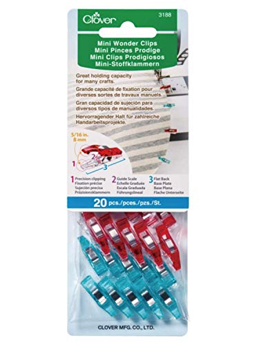 Clover Wonder Clips for Quilting & Crafting (Mini, Assorted)