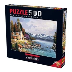 Anatolian Puzzle 500 Piece Puzzle - Mountain Cabin Puzzle, Multicolor (PER3534)