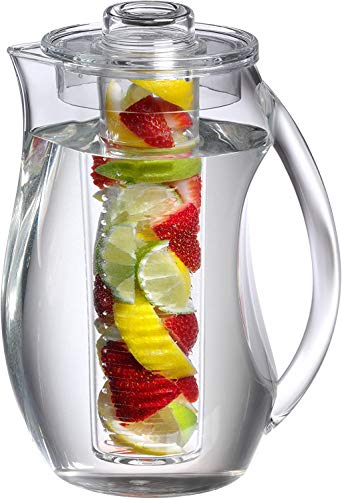 Prodyne FI-3 Fruit Infusion Flavor Pitcher, 2.9 qt clear, 93 oz