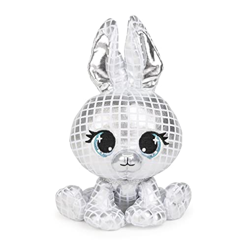 GUND P.Lushes Designer Fashion Pets B.G. Night Rabbit Stuffed Animal Soft Plush, 6-inch Height, Silver Metallic