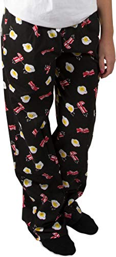 Pavilion - Bacon and Eggs Unisex Pajama Pants with Pockets - XX-Large