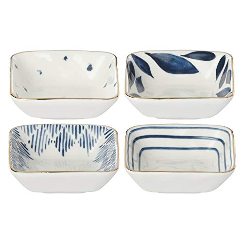 Lenox Blue Bay 4-Piece Stacking Dip Bowl Set, 0.95 LB