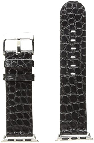 Hadley Roma AP1000UA 38W 38mm Apple Strap Alligator MTE Leather Alligator Black Watch Strap