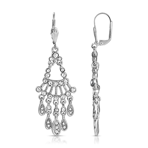 1928 Jewelry 2028 Jewelry Crystal Chandelier Drop Earrings