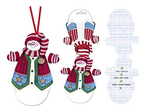 LPG Greetings Performing Arts Hangable Ornament Card Snowman Ornament Stationery Paper, 69014-12
