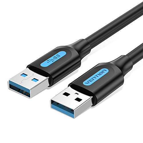 VENTION USB to USB Cable 3FT, USB 3.0 to USB 3.0 Cable Type A Male to Male Cable USB Cord Compatible with Hard Drive, Laptop, DVD Player, TV, USB 3.0 Hub, Monitor, Camera, Set Up Box and More