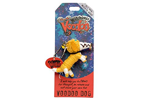 Watchover Voodoo - String Voodoo Doll Keychain ‚Äì Novelty Voodoo Doll for Bag, Luggage or Car Mirror - Dog Voodoo Keychain, 5 inches