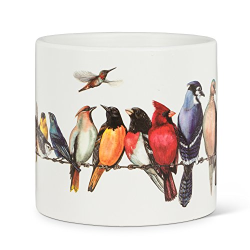 Abbott Collection  27-PARADE/085 LG Planter, 1 EA, Birds on Wire, Large