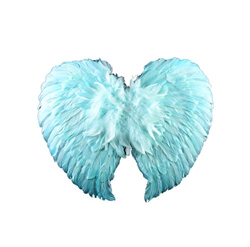Midwest Design Touch of Nature Feather Angel Wing 19x15‚Äù Aqua 1pc