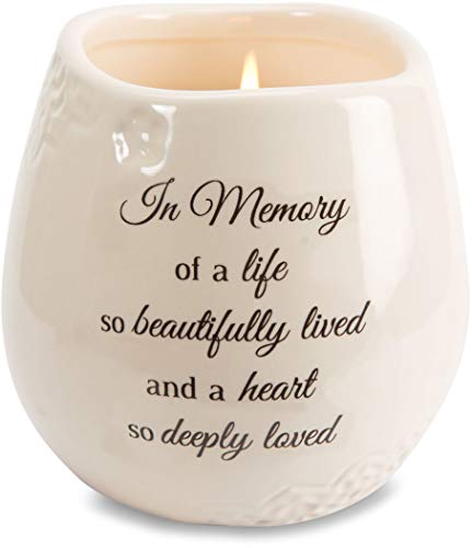 Pavilion Light Your Way Memorial 19178 Beautifully Lived Ceramic Soy Wax Candle