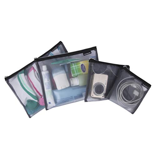 Travelon 13435-510 4 Mesh Pouches Gray Set of 4