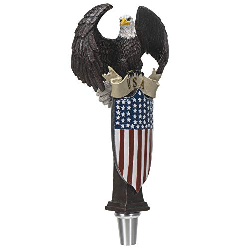 Pacific Trading Patriot Eagle Shield Beer Tap Handle Figurine Statue Sport Bar Accessories