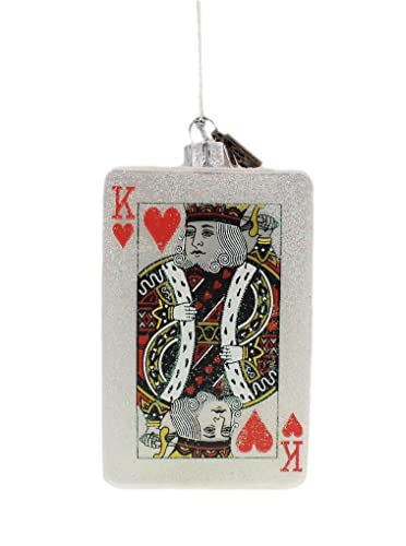 Raz Imports 4153123 EC King of Hearts Ornament, 3.5-inch Height