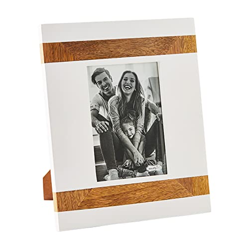 Mud Pie Large Wood Strap Picture Frame,11 1/2" x 9 1/2"