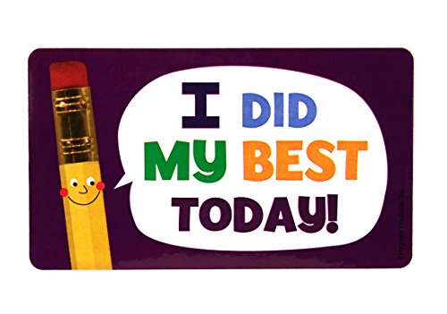 Hygloss Products Good Behavior Stickers I Did My Best Today-Incentive Kids-Student Prize-3.5 x 2 Inches-25 Per Pack, 25