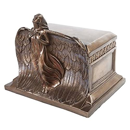 Pacific Trading PTC 11 Inch Rising Angel Keepsake Urn Bronze Finish Statue Figurine