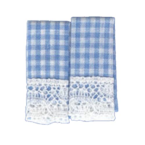 Aztec Imports Melody Jane Dollhouse Blue Gingham Kitchen Tea Towels Kitchen Accessory