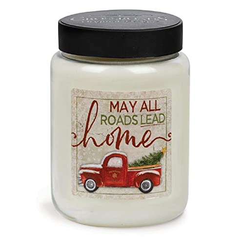 Crossroads SB-20011 May All Roads Lead Home Snowberry Jar Candle, 26 oz