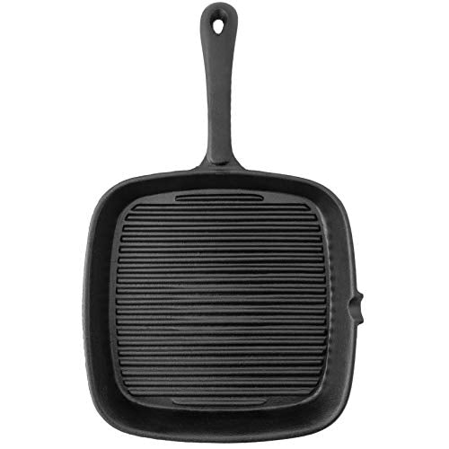 Old Mountain 9.5 inch Square Grill Pan, Black
