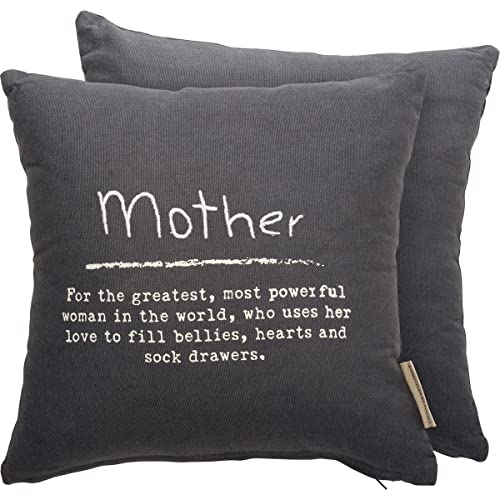 Primitives By Kathy 113191 Mother Throw Pillow, 12-inch Square