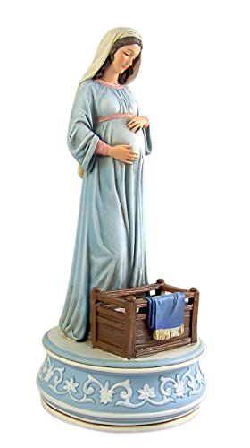 Christian Brands Avalon Gallery Mary Mother of God Resin Musical Figurine Statue, 9 1/4 Inch