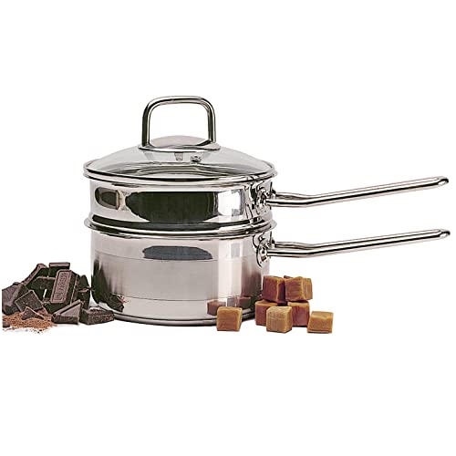 Norpro KRONA 1.5 Quart Stainless Steel Double Boiler, Holds 1.5qt/1.4L, As Shown