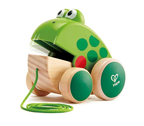 Hape Push and Pull Frog Pull Along