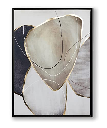 Giftcraft Framed Canvas Wall Print, Black and White