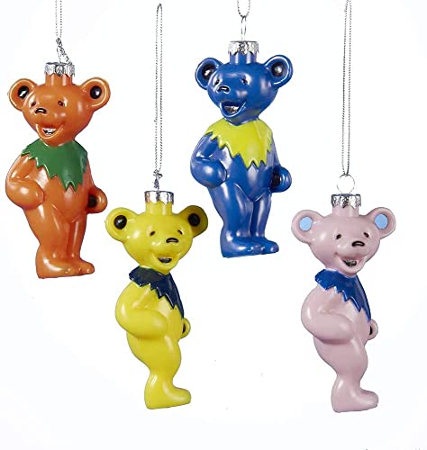 Kurt Adler Grateful Dead Dancing Bear Ornament 4/asstd.