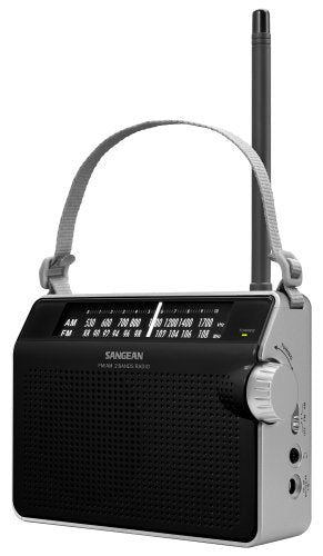 Sangean PR-D6BK AM/FM Compact Analog Portable Radio