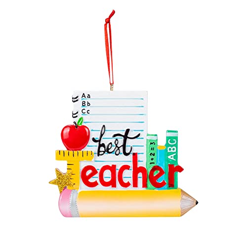 Kurt Adler Teacher Ornament For Personalization