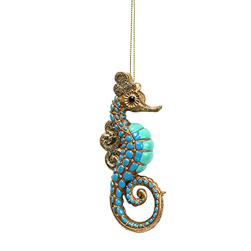 Comfy Hour Winter Holiday Home Collection Resin Ocean Wild Animal Seahorse Christmas Tree Ornaments