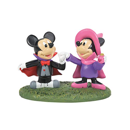 Department 56 Disney Village Halloween Accessories Mickey and Minnie Mouse Costume Fun Figurine, 2.375 Inch, Multicolor