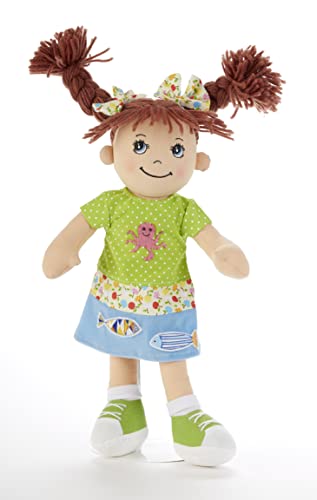 Delton Products Apple Beach Dumplin Doll 14 Inches Home Accent Green