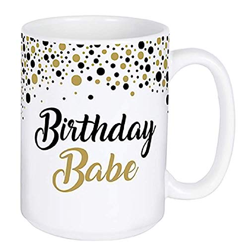 Carson 23826 Birthday Babe Boxed Mug, 15-ounce, Multicolor
