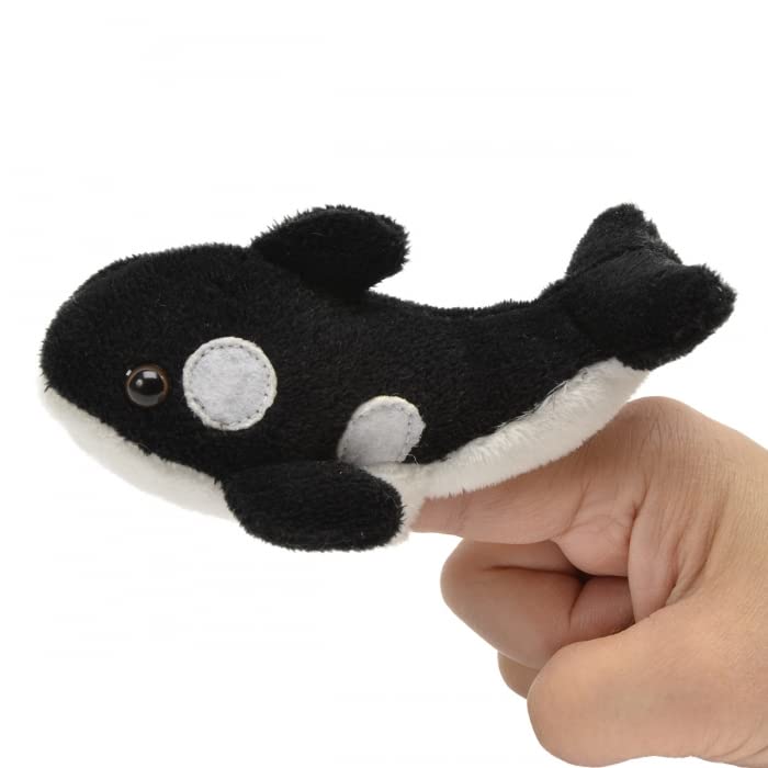 Unipak 1155WH Whale Plush Finger Puppet, 5-inch Length