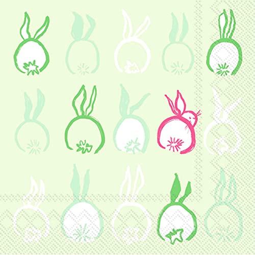 Boston International L000130 Bunny Tails Paper Lunch Napkin - Pack of 20