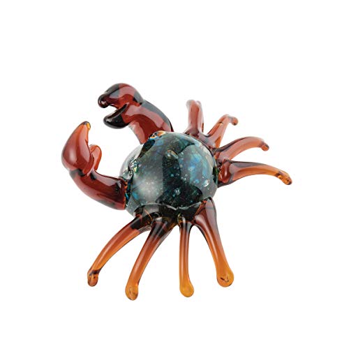 Beachcombers B23618 Crab Figurine, 6-inch Length, Glass