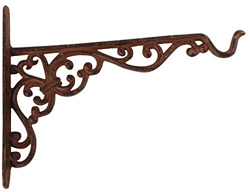 Esschert Design Cast Iron Hanging Basket Hook, Large