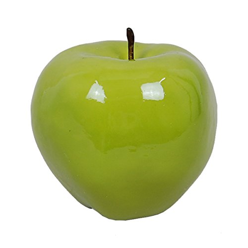 Flora Bunda 6" Artificial Shiny Large Centerpiece Apple,Green