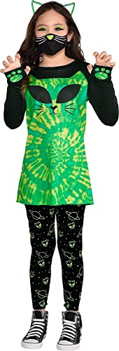 Amscan Cosmic Kitty Girl Costume | Medium (8-10) | 4 Pcs.