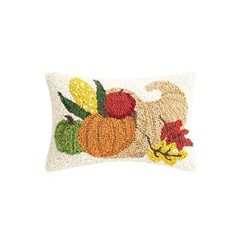 Peking Handicraft 31TG661C12OB Cornucopia Hook Pillow, 12-inch Length