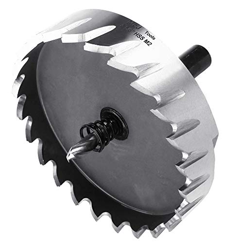 McJ Tools 3-5/8 Inch HSS M2 Drill Bit Hole Saw for Metal, Steel, Iron, Alloy, Ideal for Electricians, Plumbers, DIYs, Metal Professionals