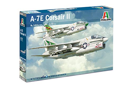 MRC Italeri 1411 LTV A-7E Corsair II Us Navy & Greek Markings 1/72 Scale Model Kit